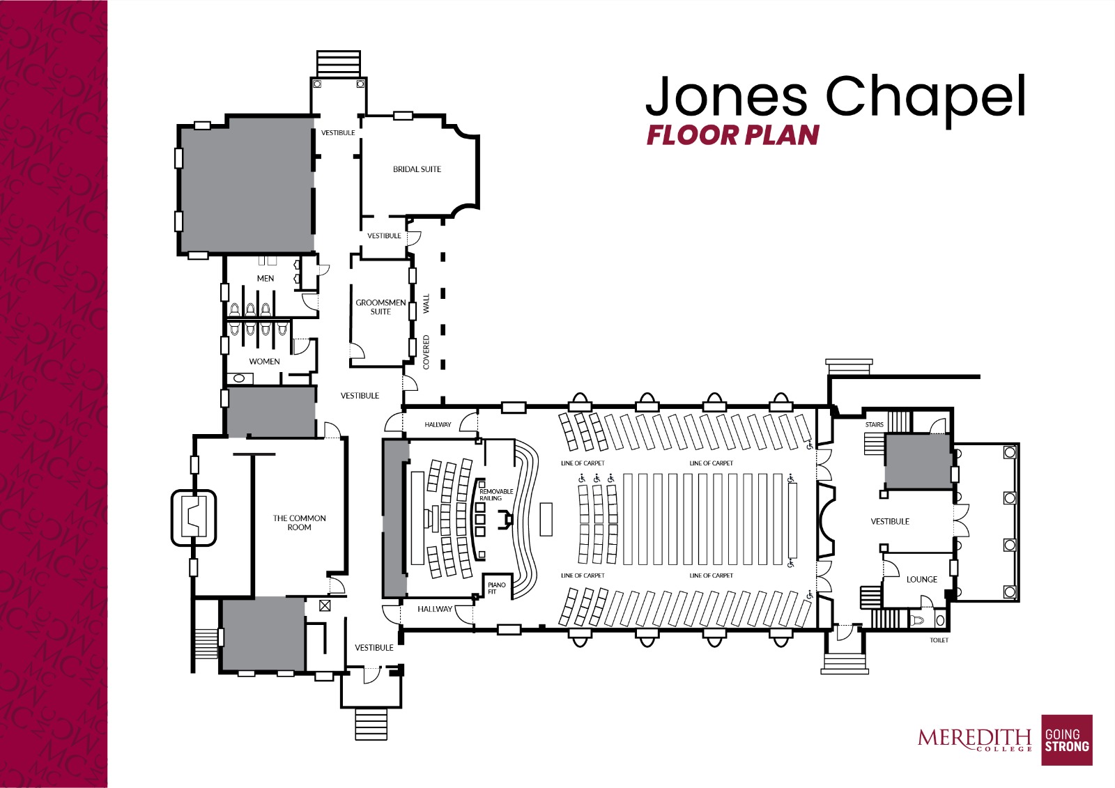 Jones Chapel floor plan — Meredith College