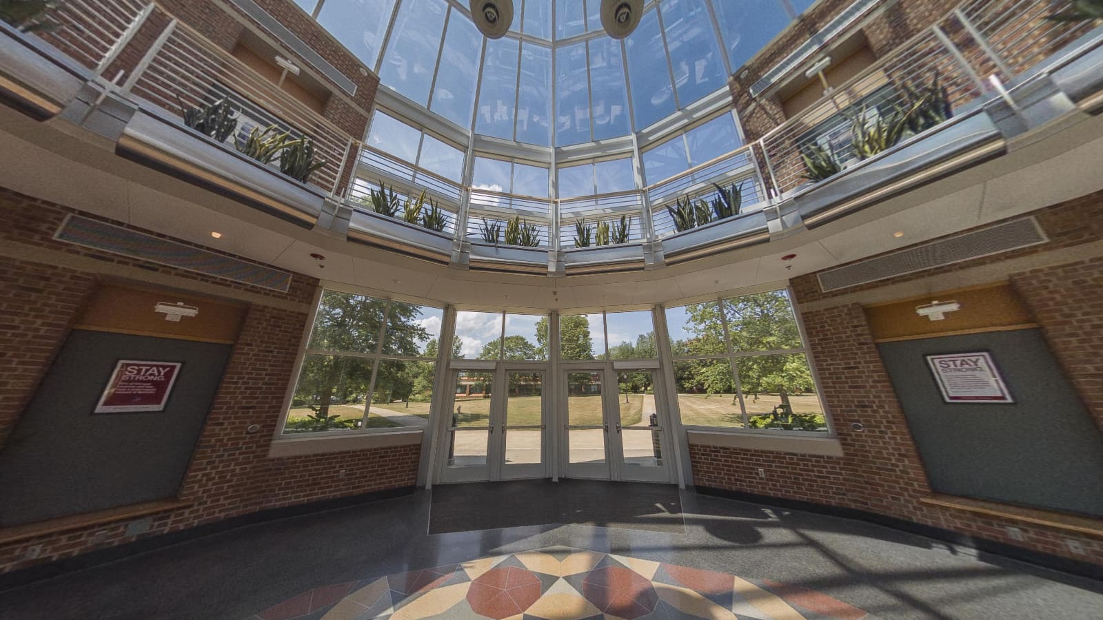 360° view of Science and Math Building Atrium at Meredith College